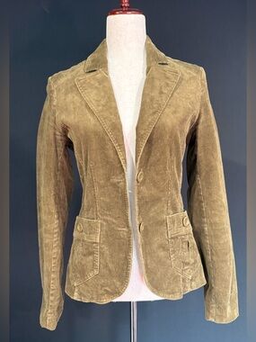 H&M Green Corduroy Blazer
